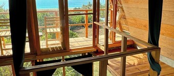 Oceanview cabin with AC in Brisas de Zicatela - 2 bedrooms