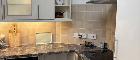 Fridge, oven, stovetop, toaster