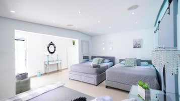 2 habitaciones, tabla de planchar con plancha, wifi y ropa de cama