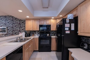 Fridge, microwave, oven, stovetop - Walk to Trail and Amenities at this Solitude Village Condo (Ludlow)
