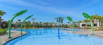 Spacious 4-bed townhome with AC.  Beautiful resort style pool and fitness center