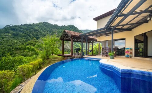 Luxury Pura Vida Estate with Private Waterfall, Ocean Views and Jungle Trails