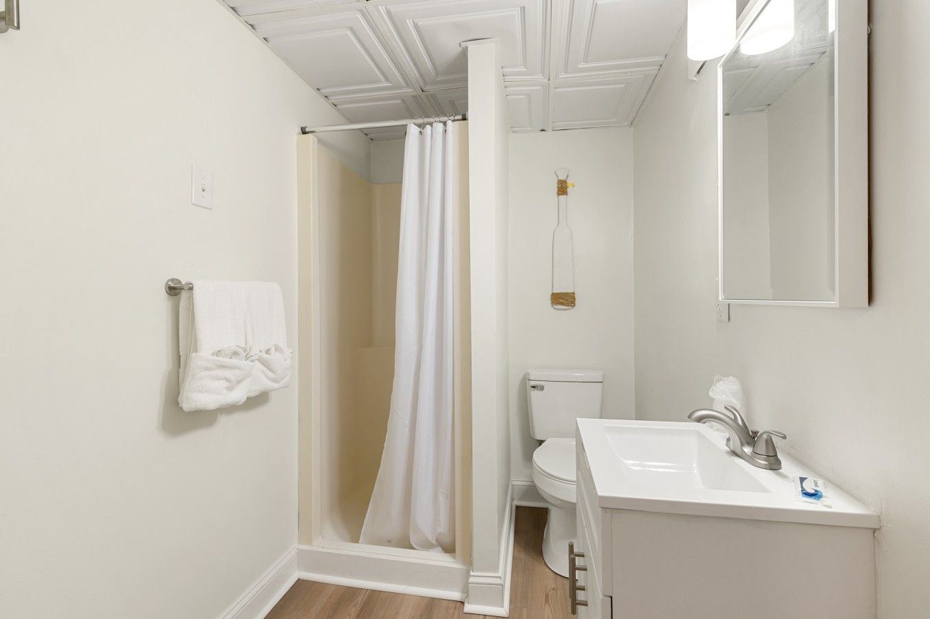 Hair dryer, towels
