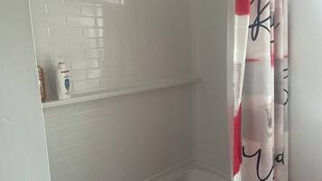 Hair dryer, towels, toilet paper