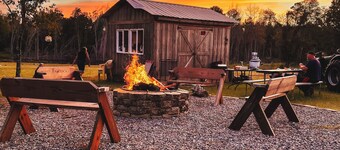 Nana + Papa's Place: Rustic Pondside Cabin