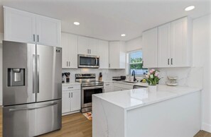 Microwave, stovetop, dishwasher