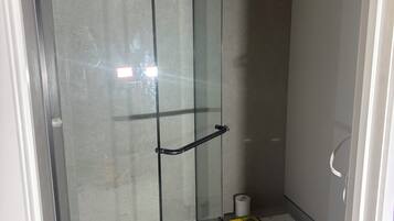 Double Room, Mountain View | Bathroom | Shower, hair dryer, towels, soap