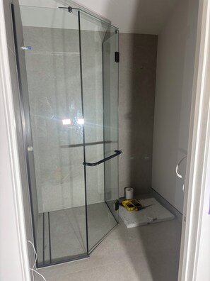 Double Room, Mountain View | Bathroom | Shower, hair dryer, towels, soap