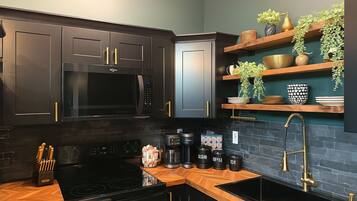 Microwave, oven, stovetop, dishwasher