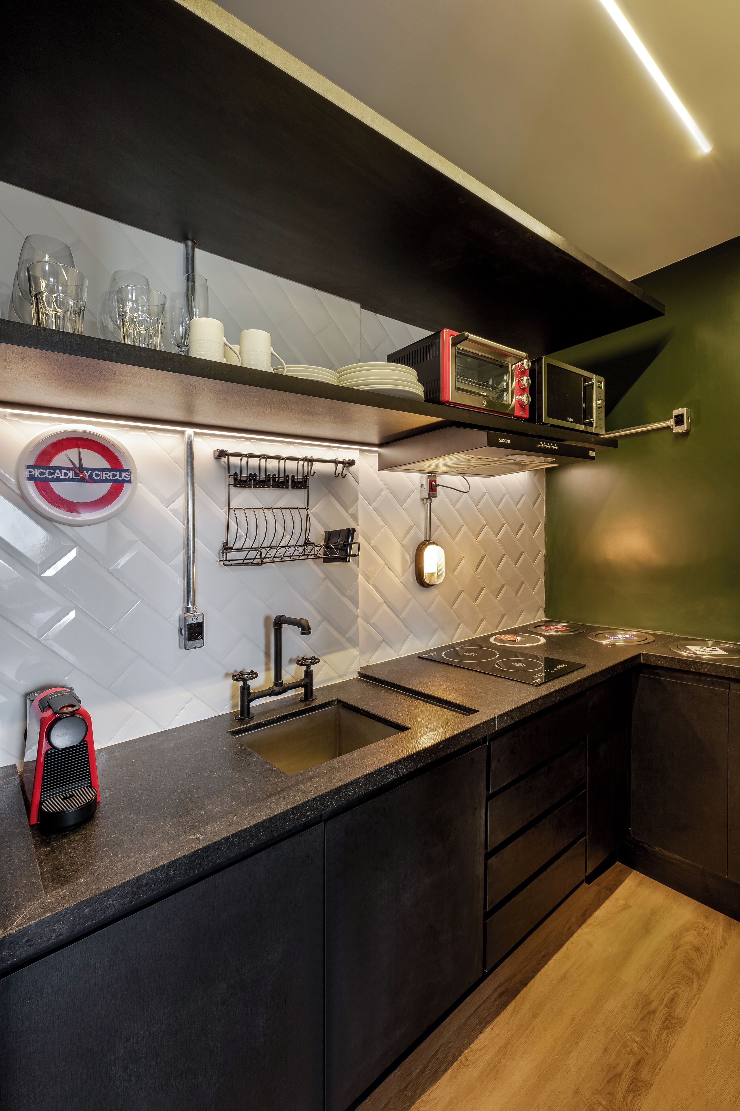 设计开间, 按摩浴缸, 城市景观 | 私人厨房