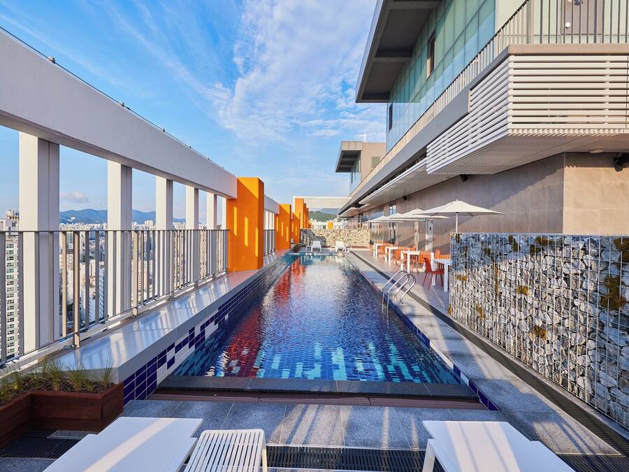 Rooftop pool