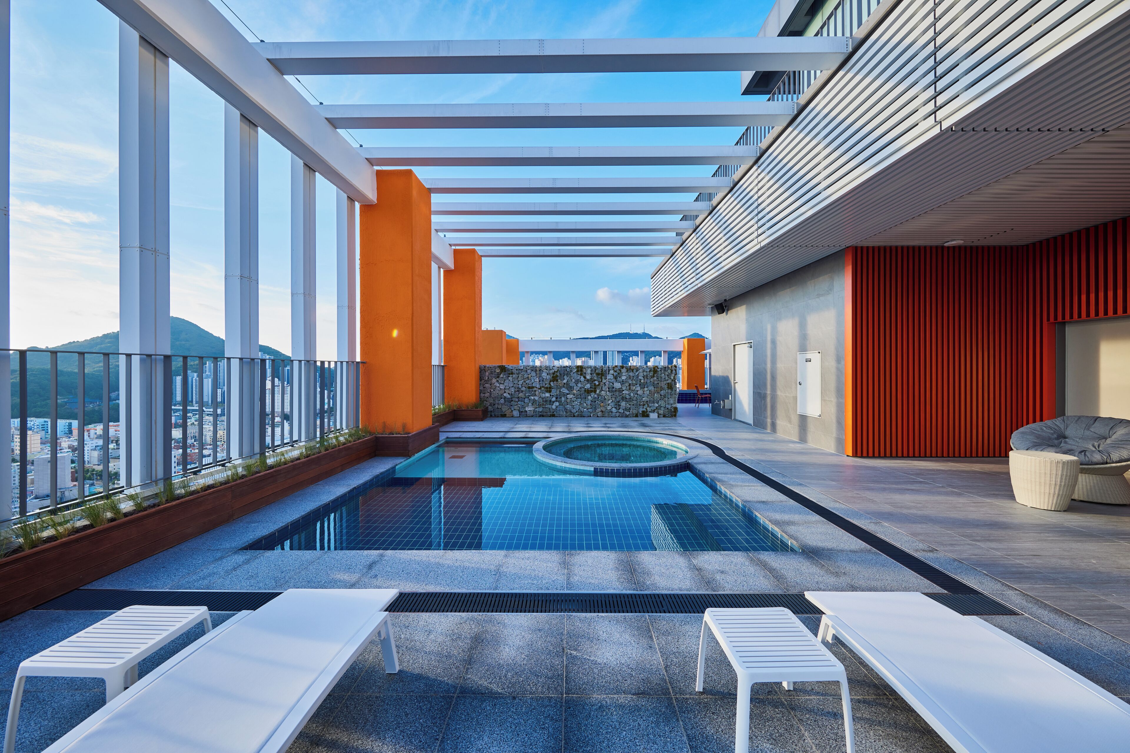 Rooftop pool