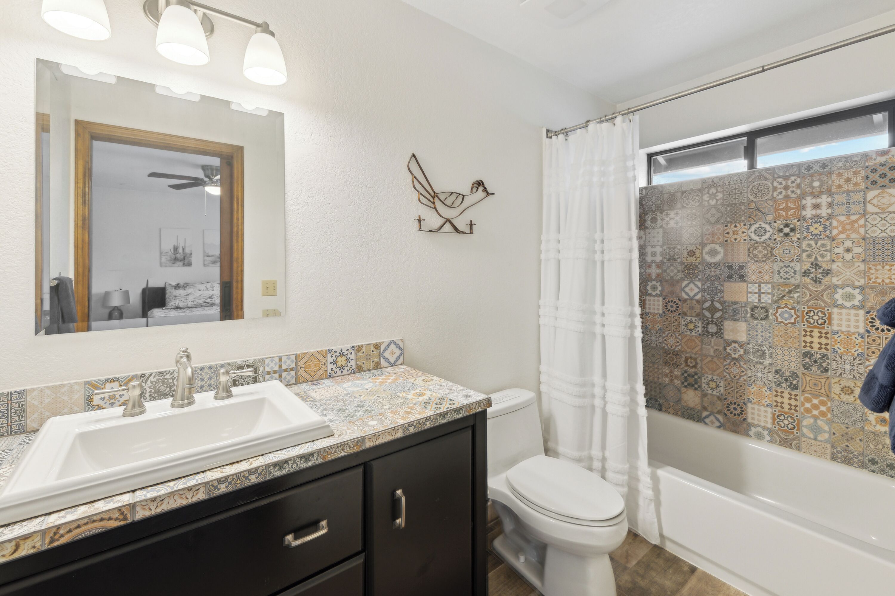 Guest bathroom with tub