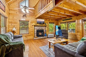 智能电视、壁炉