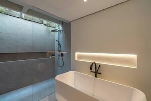 Towels, soap, shampoo