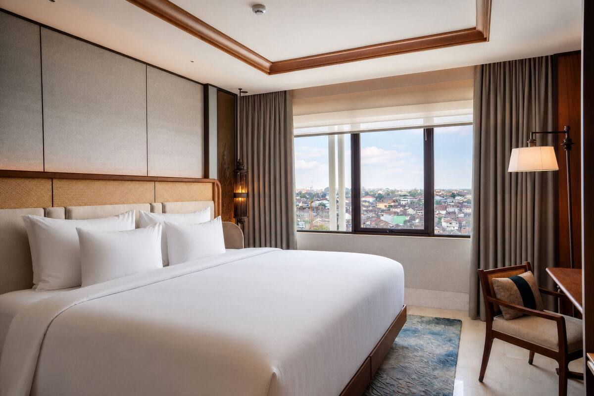 Grand Double Room | Pillow-top beds, minibar, in-room safe, blackout curtains