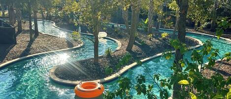 A heated pool