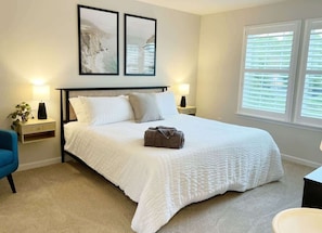 4 bedrooms, iron/ironing board, travel crib, WiFi