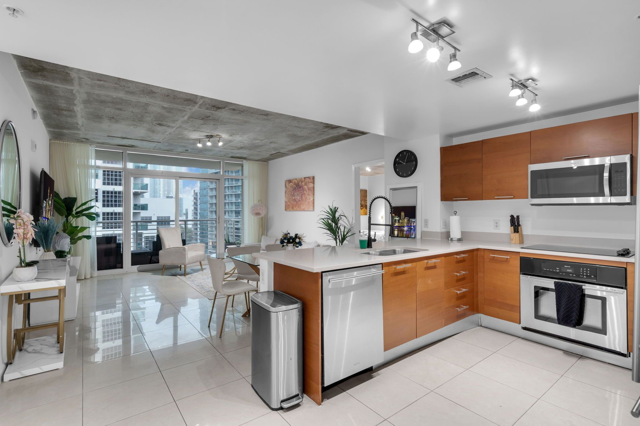 Microwave, oven, stovetop, dishwasher