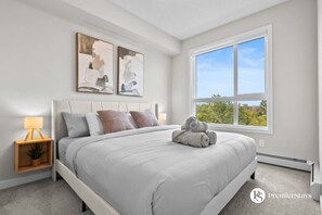 2 bedrooms, desk, iron/ironing board, travel cot