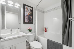 Hair dryer, towels