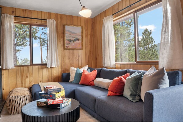 Smart TV, fireplace, books, music library - Deerfield Cabin • Sauna • Stargazing • Retreat (Florissant)