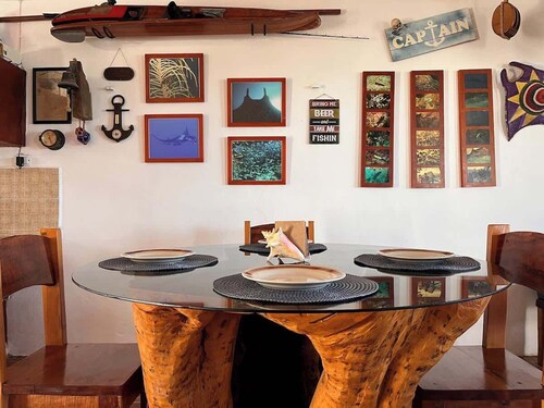 Beachfront House with Terrace Bar - All inclusive