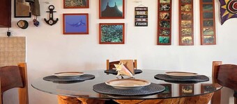Beachfront House with Terrace Bar - All inclusive