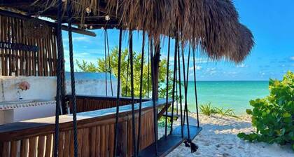 Beachfront House with Terrace Bar - All inclusive