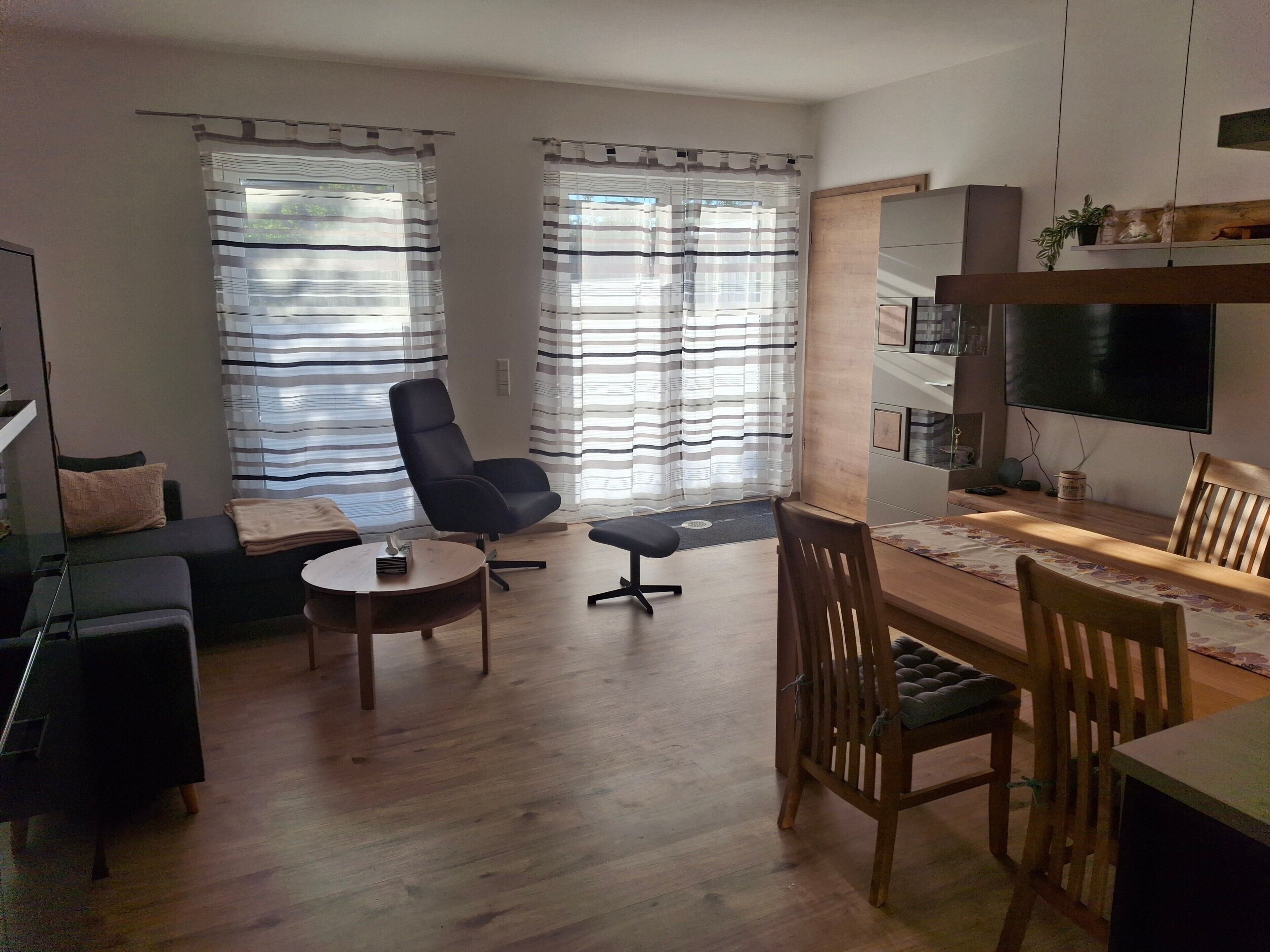 TV, DVD player, ping pong