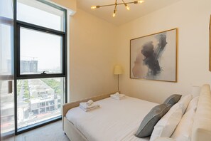 Apartemen Deluks, balkon, pemandangan kota | Pemandangan dari kamar