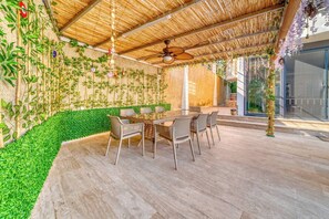 Villa, 4 Bedrooms, Smoking, Private Pool | Outdoor dining