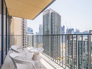 Luxury Apartment, Balcony, City View | Balcony