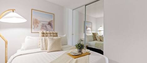 2 bedrooms, iron/ironing board, WiFi, bed sheets