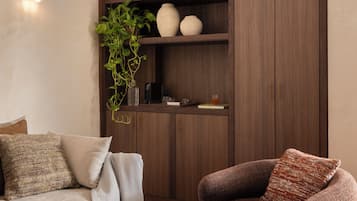 Suite, Balcony | Living area | 48-inch LED TV with satellite channels