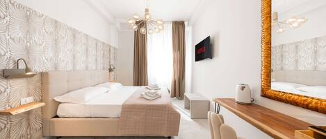 Frette Italian sheets, premium bedding, down duvets, memory-foam beds