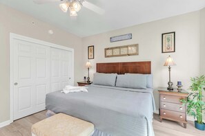 2 bedrooms, desk, iron/ironing board, travel cot