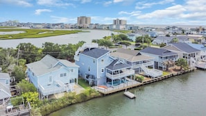 Exterior - Captain's Cove Cherry Grove House w Pool and Views (North Myrtle Beach)