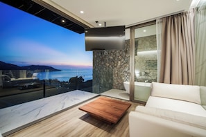 Exclusive Villa, 5 Bedrooms, Sea View, Corner | Living area