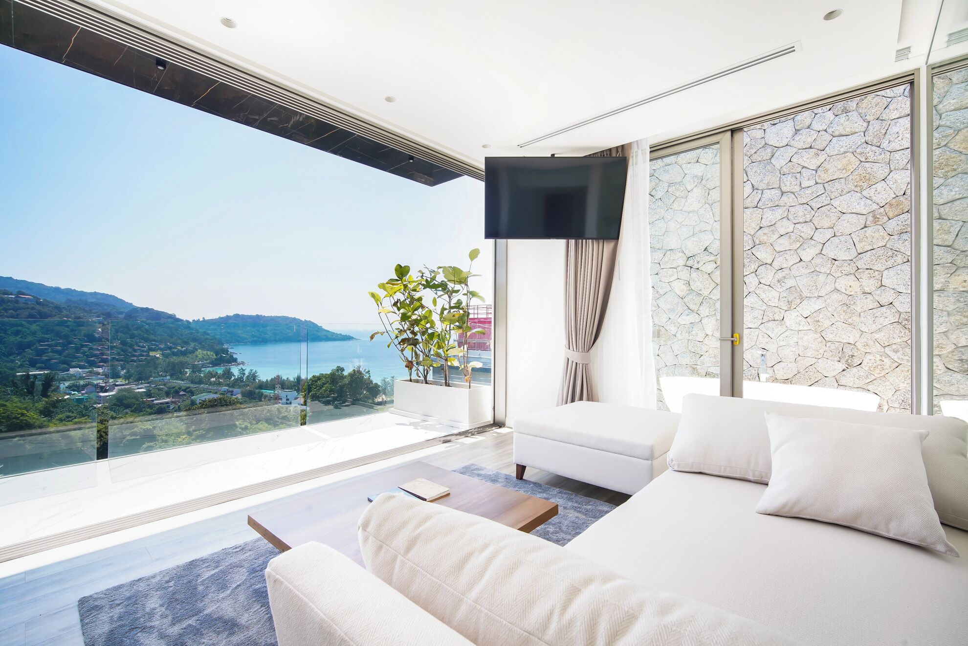 Exclusive-villa - 5 soveværelser - havudsigt - hjørneværelse | Opholdsområde