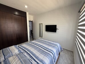 2 bedrooms, in-room safe, iron/ironing board, WiFi