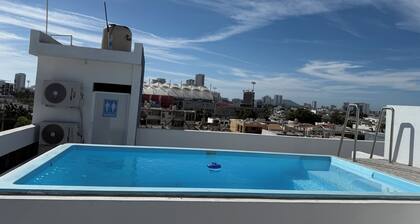 Superb 2-bedroom apartment with AC near beach, aquarium and stadium in Mazatlan!