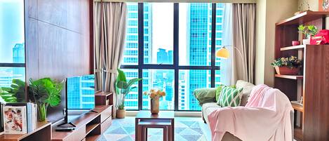 Apartment, 2 Bedrooms, City View | Ruang tamu