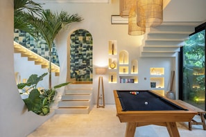 Luxury Villa, Balcony, Garden View | Living area