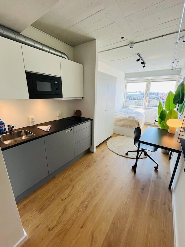 1 bedroom, desk, iron/ironing board, WiFi