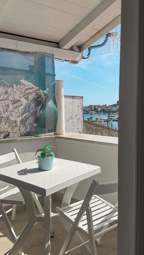 Appartement, uitzicht op jachthaven | Terras
