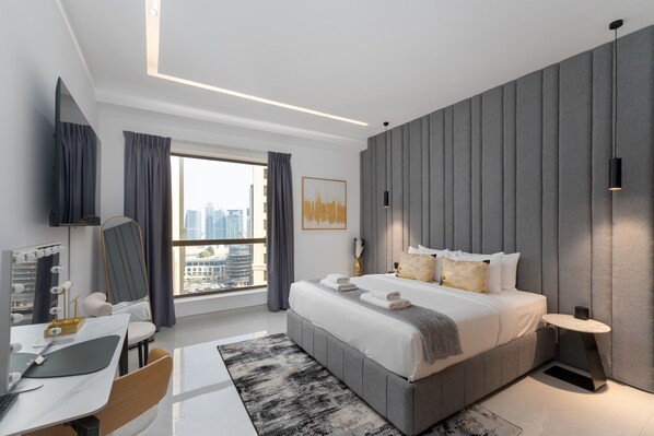 2 bedrooms, in-room safe, iron/ironing board, WiFi