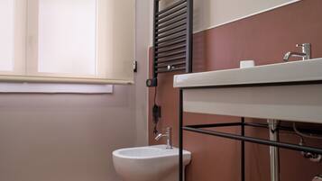 Dusche, Haartrockner, Bidet, Handtücher