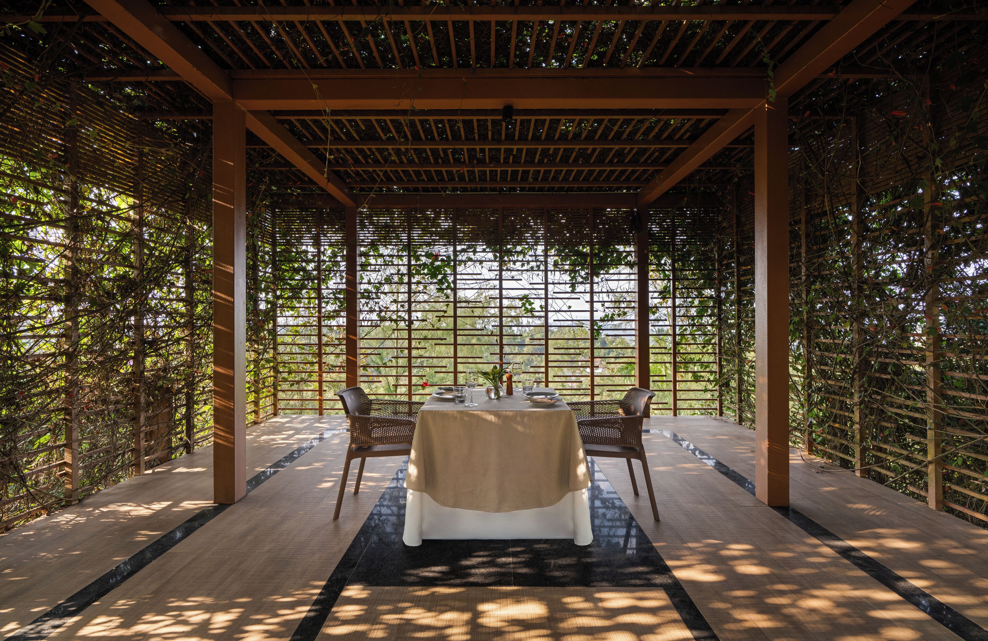 Uitzicht vanuit accommodatie