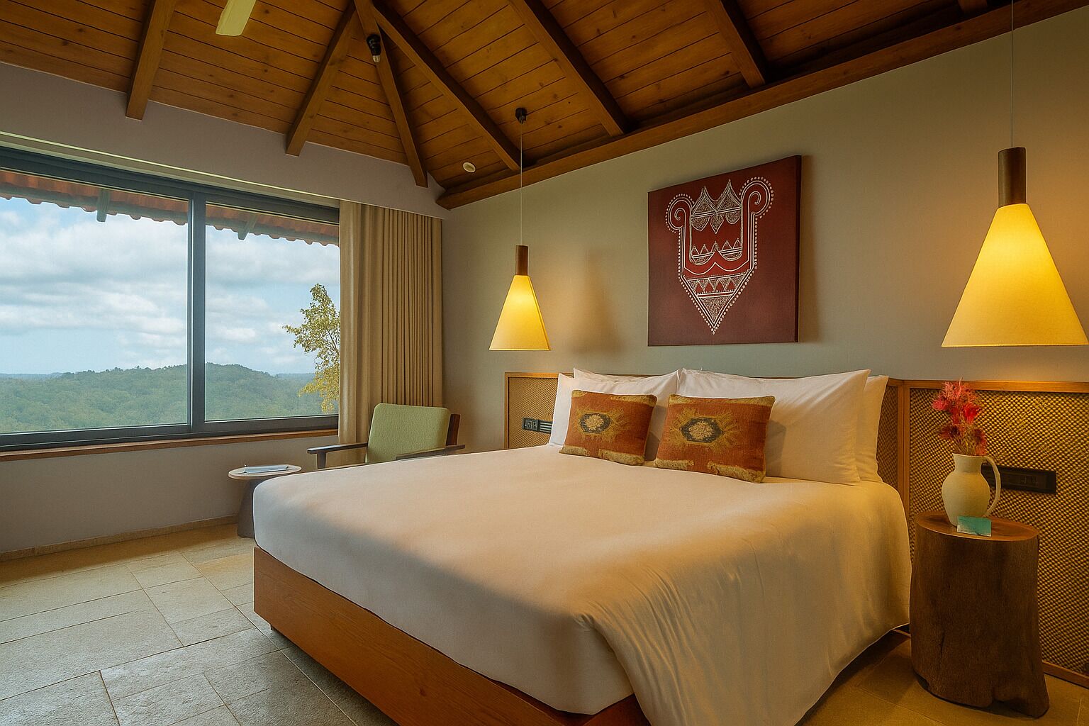 Hillside Cottages | Free minibar items, in-room safe, iron/ironing board, free WiFi